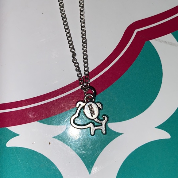 “cool” dog silver chain necklace EUC - Picture 2 of 3
